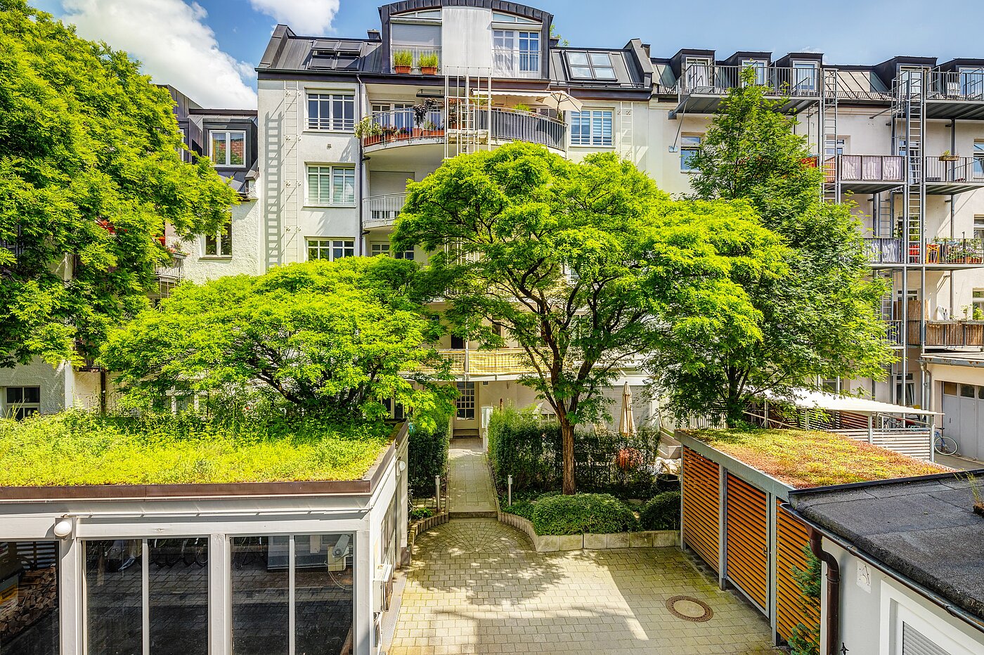 Apartamento de 2.5 habitaciones | München-Isarvorstadt | 70121 | Blick in den Innenhof