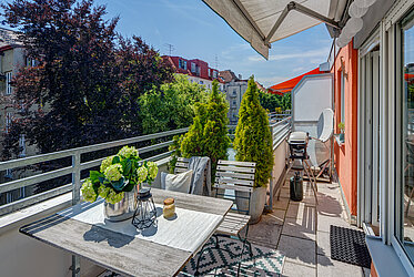 Schwabing: Para los amantes del sol - piso con azotea