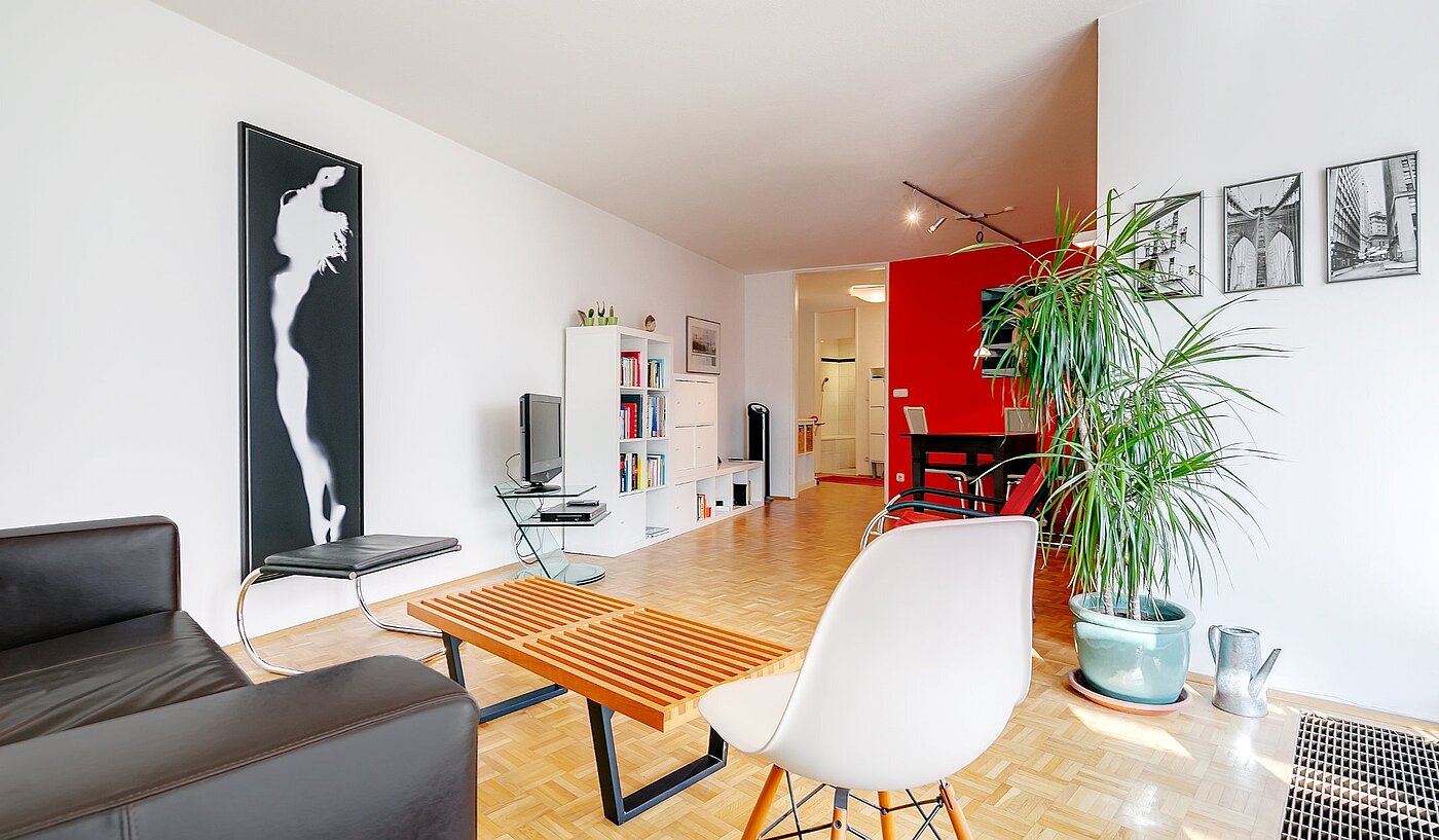 Apartamento de 2 habitaciones | München-Schwabing | 2004ML1 | Helles Wohnzimmer