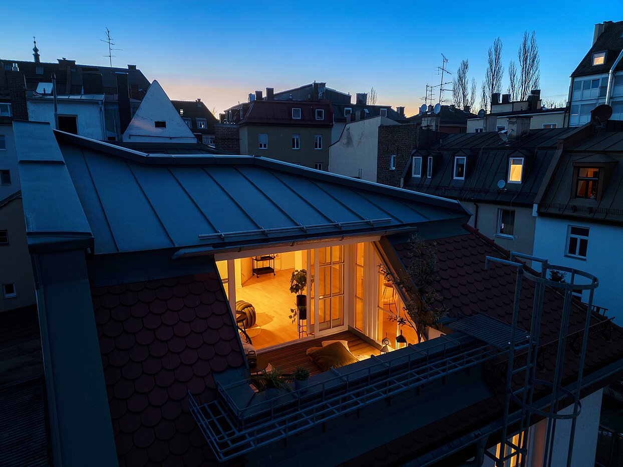 Piso ático de 1 habitación | München-Sendling | 700402 | Dämmerungs-Stimmung