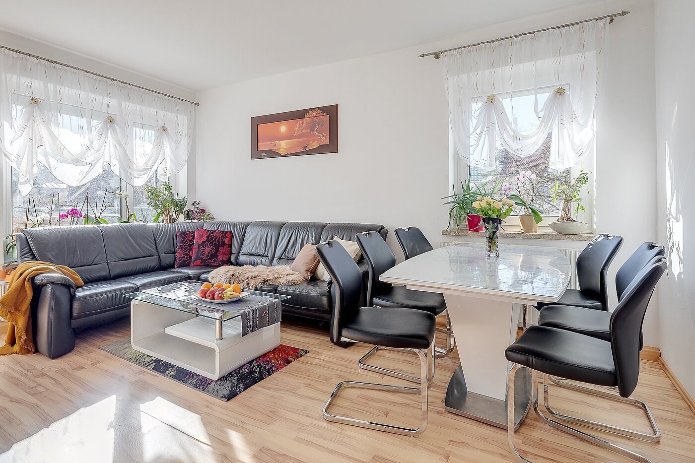 Apartamento de 4 habitaciones | München-Berg am Laim | 2002ML3 | Wohnzimmer mit Essplatz