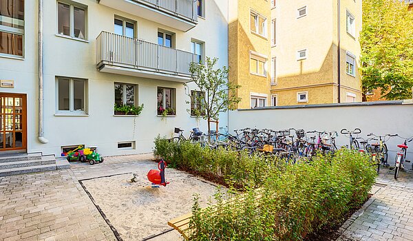 Apartamento de 2 habitaciones | München-Maxvorstadt | 70398 | Ruhiger Innenhof