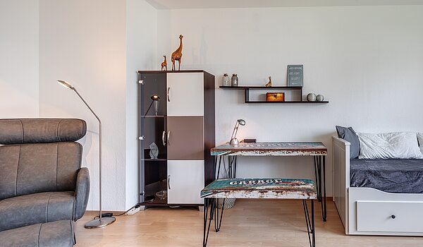 Apartamento de 1 habitación | München-Feldmoching | 70456 | Wohnbereich