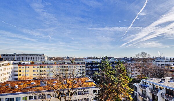 Apartment de 1 habitación | München-Schwabing | 70376 | Blick vom Balkon