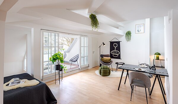 Piso ático de 1 habitación | München-Sendling | 700402 | Ideale Raumnutzung