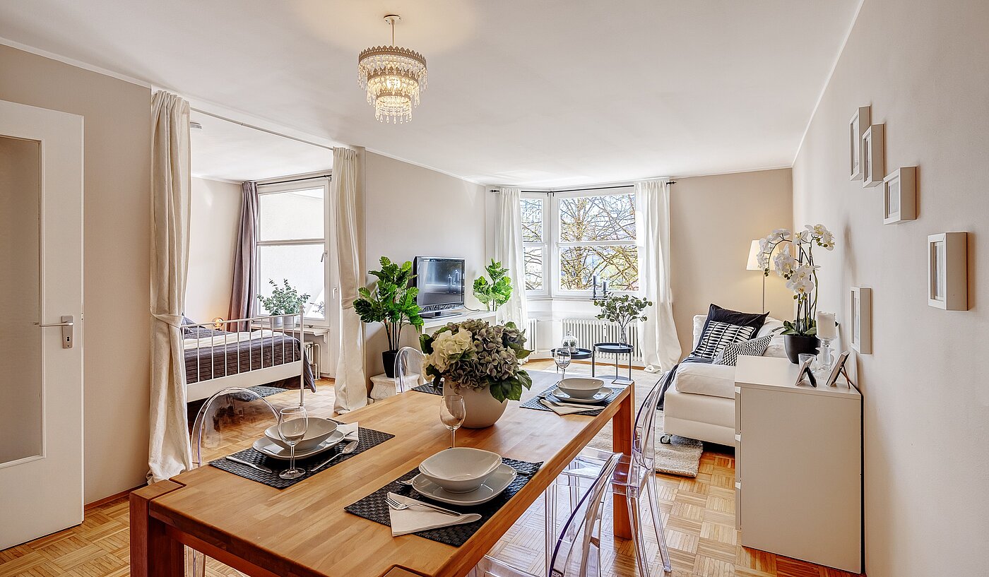 Apartamento de 1.5 habitaciones | München-Bogenhausen | 2203ML2 | mit Platz zum Essen...