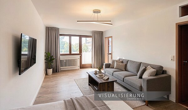 Apartment de 1 habitación | München-Laim | 70503 | Visualisierung mit KI