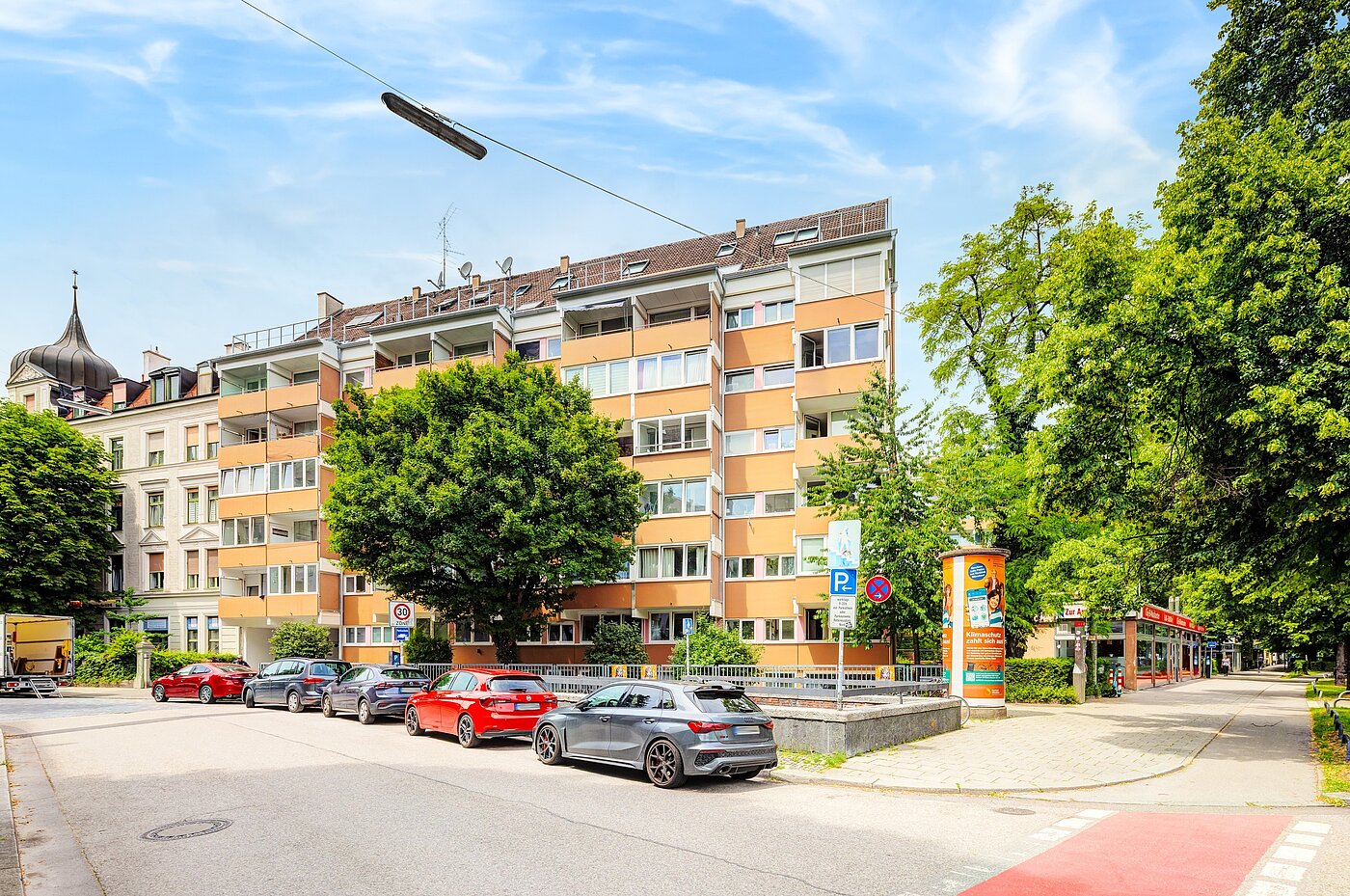 Apartamento de 1 habitación | München-Neuhausen | 702271 | Frischer Fassadenanstrich