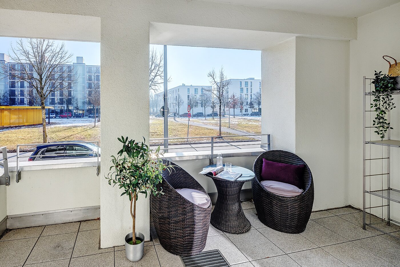 Piso en planta baja de 2 habitaciones | München-Riem | 2201ML1 | Sonnige Loggia