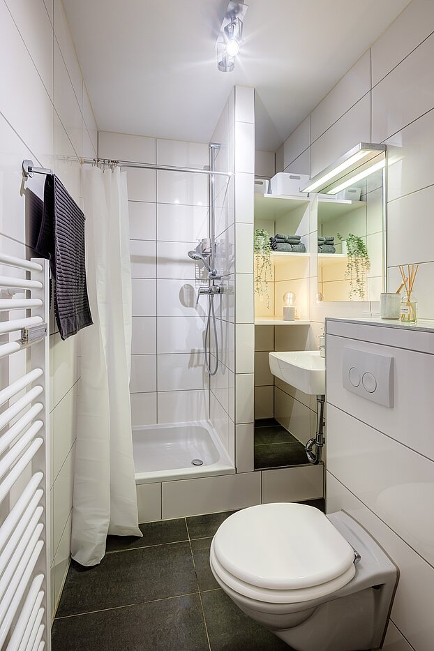 Apartamento de 1 habitación | München-Maxvorstadt | 70027 | Hell gefliestes...