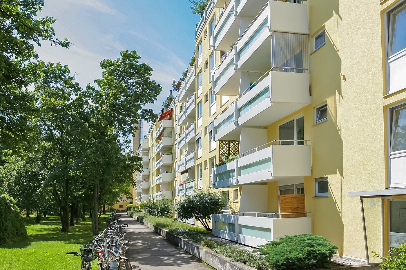 Apartamento de 2 habitaciones | München-Nymphenburg | 1805ML3 | Hausansicht Gartenseite