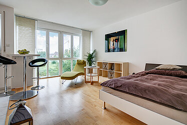 Obersendling Apartamento de 1 habitación, aprox. 33 m² - luminoso - tranquilo - atractivo