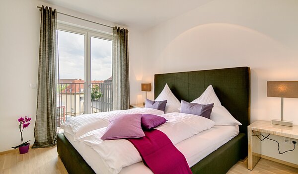 Apartamento de 2 habitaciones | München-Maxvorstadt | 70023 | Schlafzimmer mit...