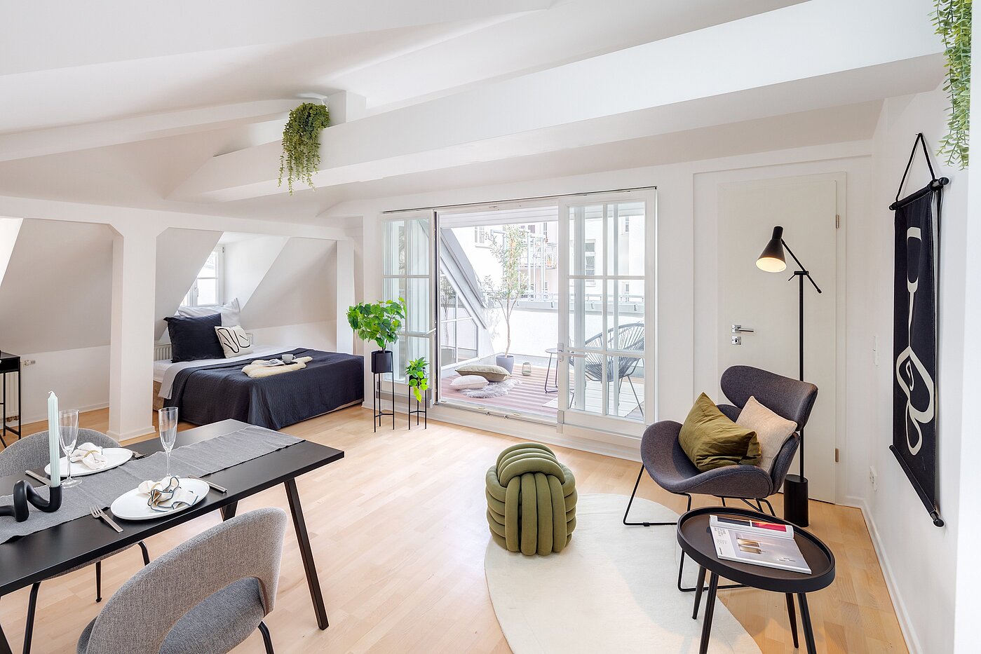 Piso ático de 1 habitación | München-Sendling | 700402