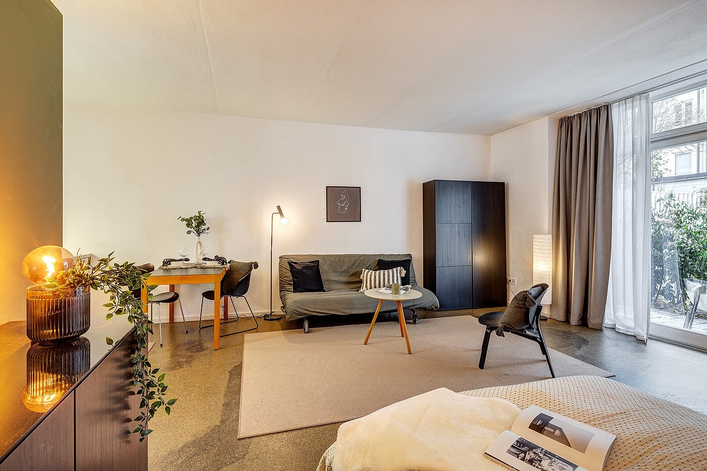 Piso loft de 1 habitación | München-Isarvorstadt | 2211ML7 | Strukturierte Aufteilung: Wohnen, Schlafen und...