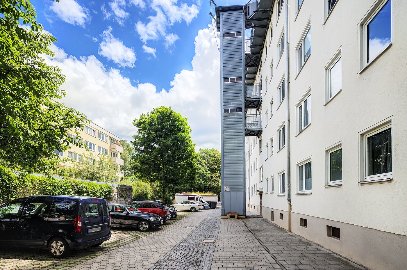 Apartamento de 1 habitación | München-Schwabing | 70454 | ...und Außenaufzug