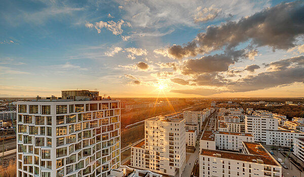 Apartment de 1.5 habitaciones | München-Neuhausen | 70179 | ...Abendstimmung am FRIENDS TOWER