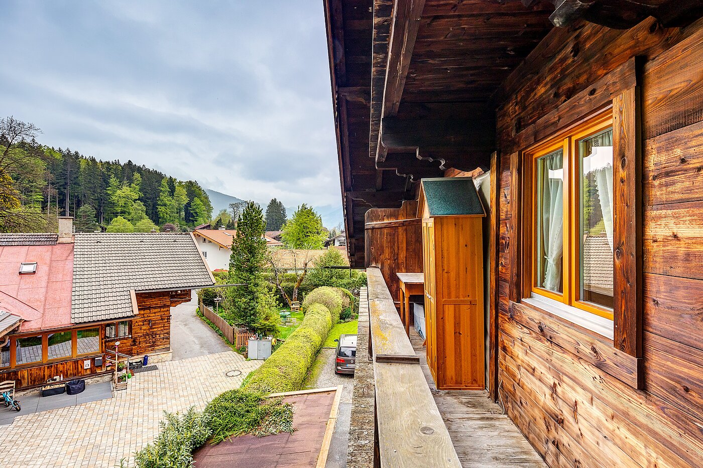 Piso ático de 2 habitaciones | Bad Wiessee | 70017 | Blick vom Balkon