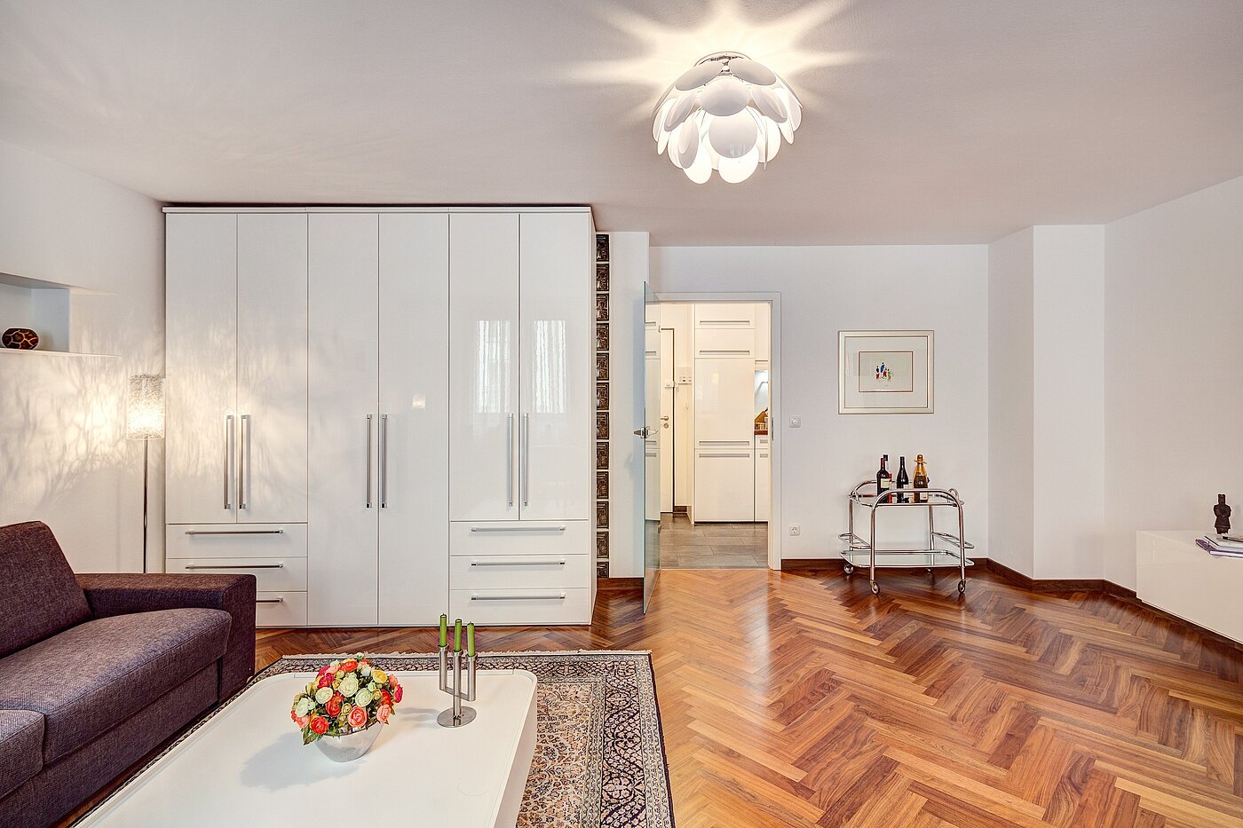Apartamento de 1 habitación | München-Schwabing | 2207ML10 | Blick zur Diele