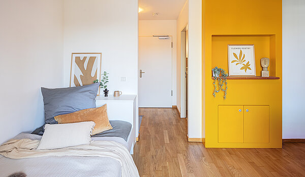 Apartment de 1 habitación | München-Ramersdorf | 70415 | Wohn- und Schlafzimmer