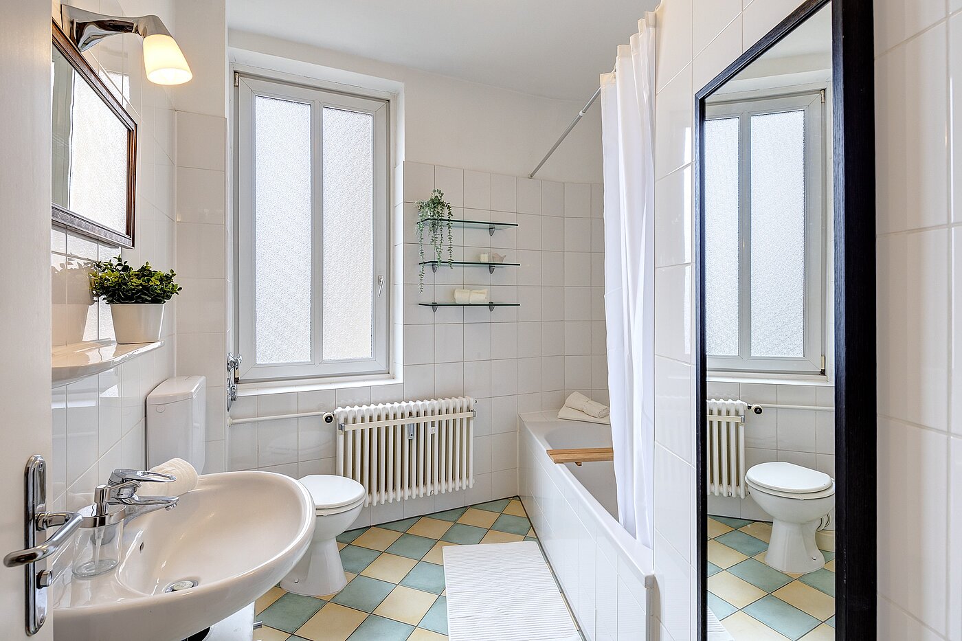 Apartamento de 1 habitación | München-Schwabing | 701051 | Tageslichtbad mit...