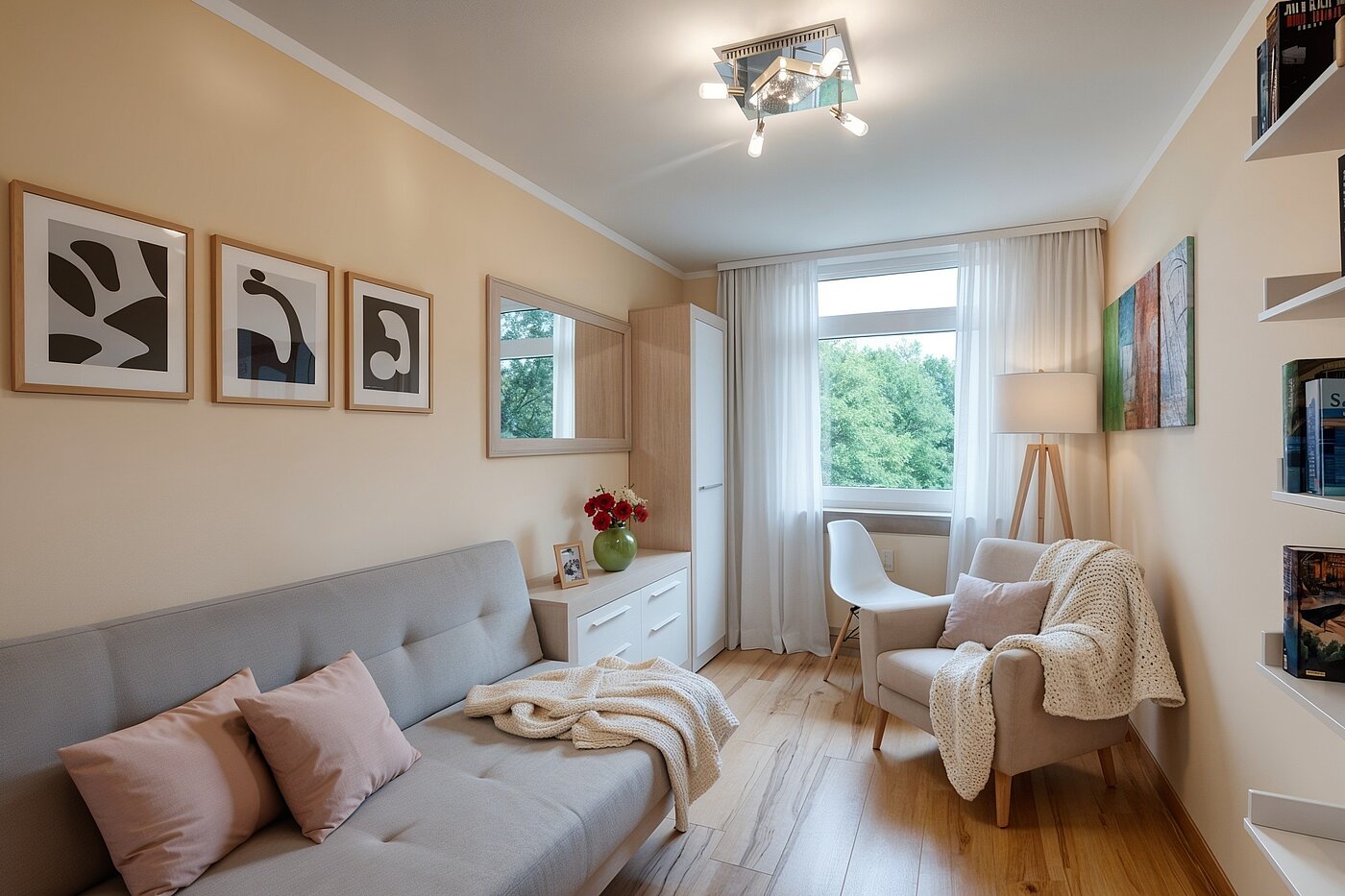 Apartamento de 4 habitaciones | München-Aubing | 70276 | Schlafzimmer II (KI-generierte Inhalte)
