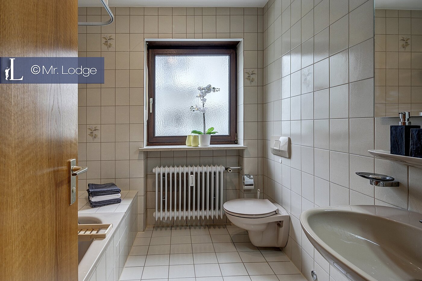 Piso en planta baja de 2 habitaciones | München-Harlaching | 1704ML6 | Bad mit Fenster