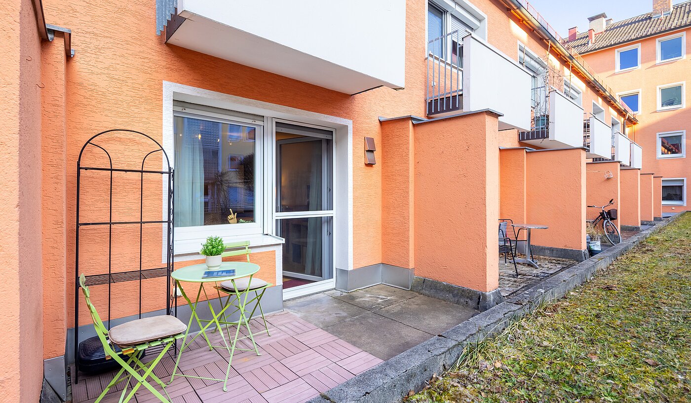 Apartment de 1 habitación | München-Sendling-Westpark | 70395 | Sonnige Südterrasse