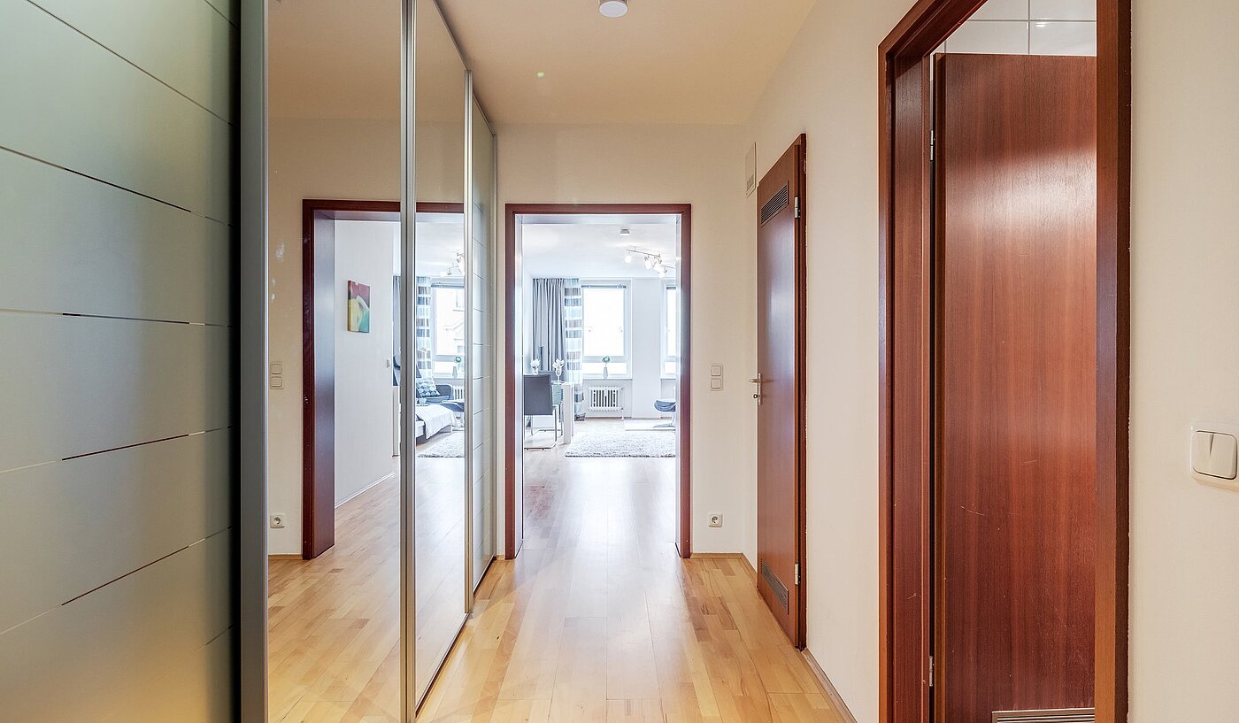 Apartamento de 1 habitación | München-Haidhausen | 2102ML4 | Flur mit großem Kleiderschrank