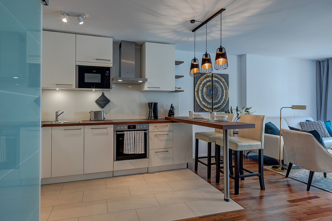 Apartamento de 2 habitaciones | München-Schwabing | 70434 | Offene Küche mit...