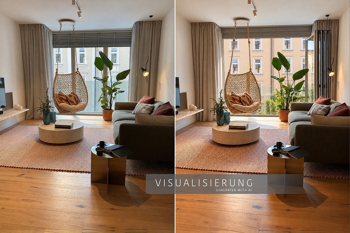 Apartamento de 2 habitaciones | München-Isarvorstadt | 70459 | ...und Faltfenster-Innen