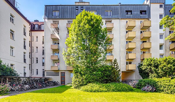 Apartamento de 1 habitación | München-Schwabing | 2210ML3 | ...Gartenansicht