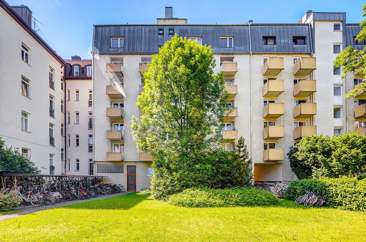 Apartamento de 1 habitación | München-Schwabing | 2210ML3 | ...Gartenansicht