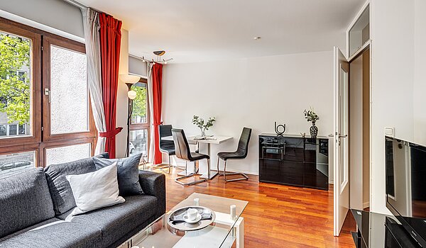 Apartamento de 3 habitaciones | München-Schwabing | 2202ML12 | Das Wohnzimmer mit...