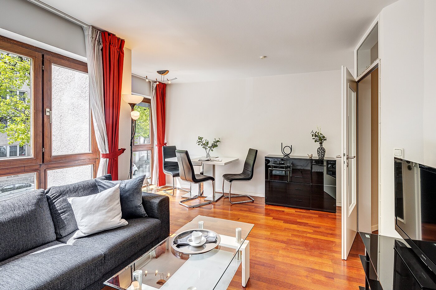 Apartamento de 3 habitaciones | München-Schwabing | 2202ML12 | Das Wohnzimmer mit...