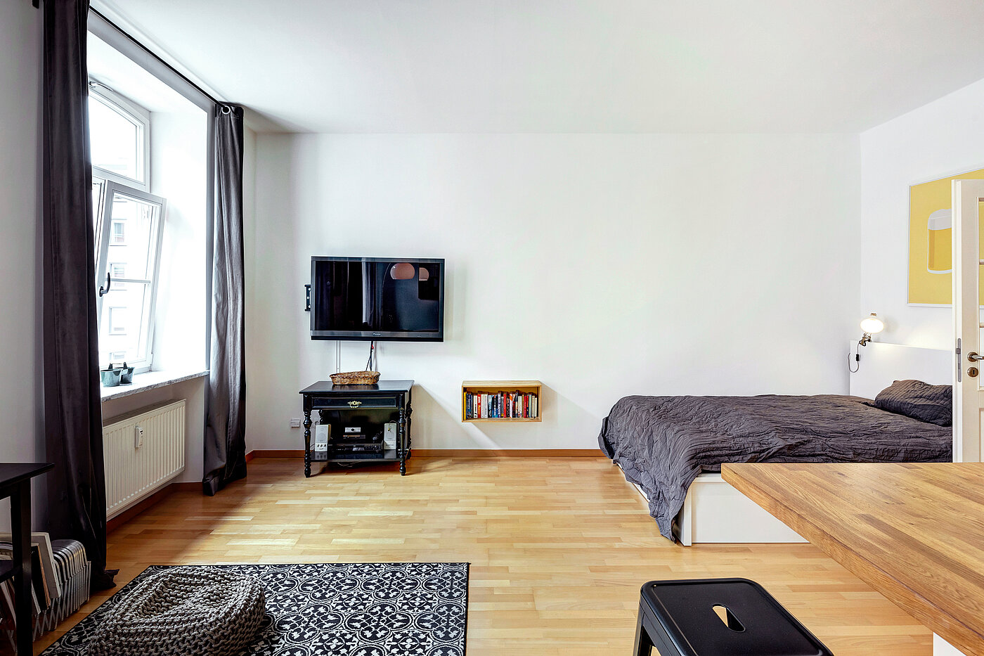Apartamento de 1 habitación | München-Ludwigsvorstadt | 70388 | Schlafbereich