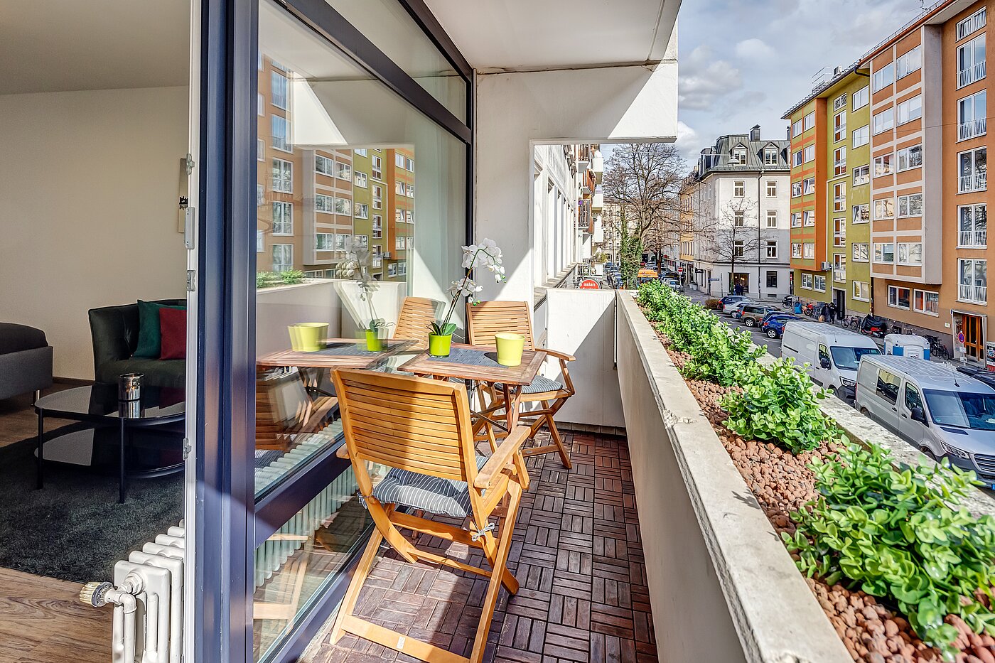 Apartamento de 1 habitación | München-Ludwigsvorstadt | 70176 | Balkon mit Südost Ausrichtung