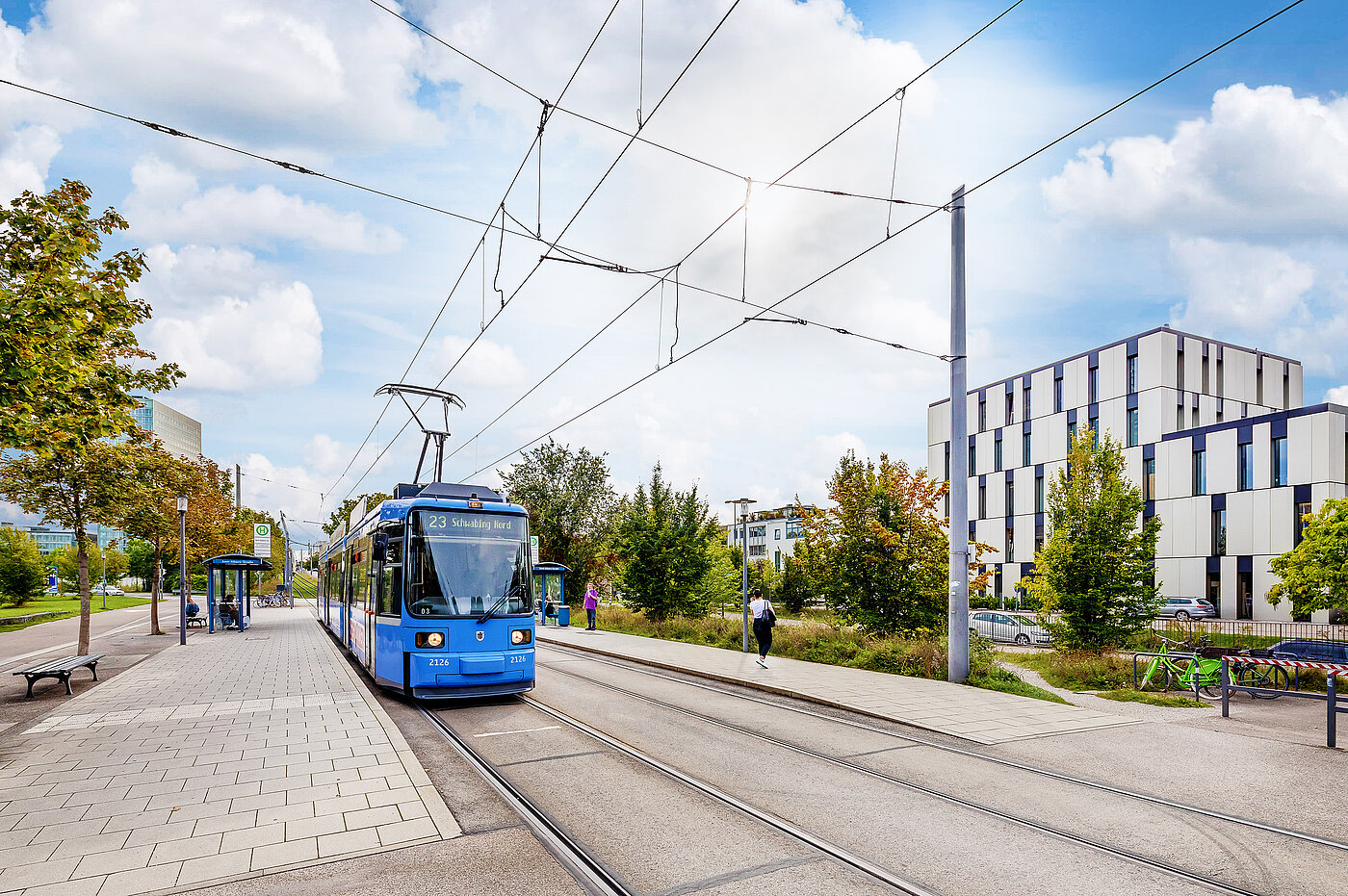 Apartamento de 2 habitaciones | München-Schwabing | 70153 | Trambahnhaltestelle innerhalb der Pakstadt