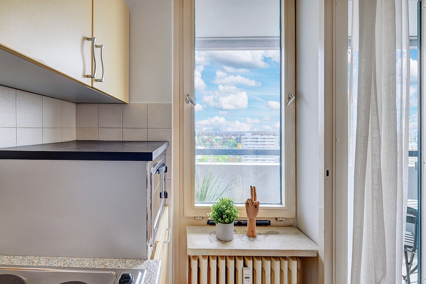 Apartamento de 1 habitación | München-Solln | 2201ML92 | Küche mit Fenster