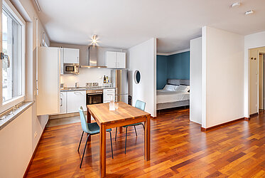 Alt-Sendling: elegante apartamento de 1,5 habitaciones —buena ubicación— disponible según acuerdo