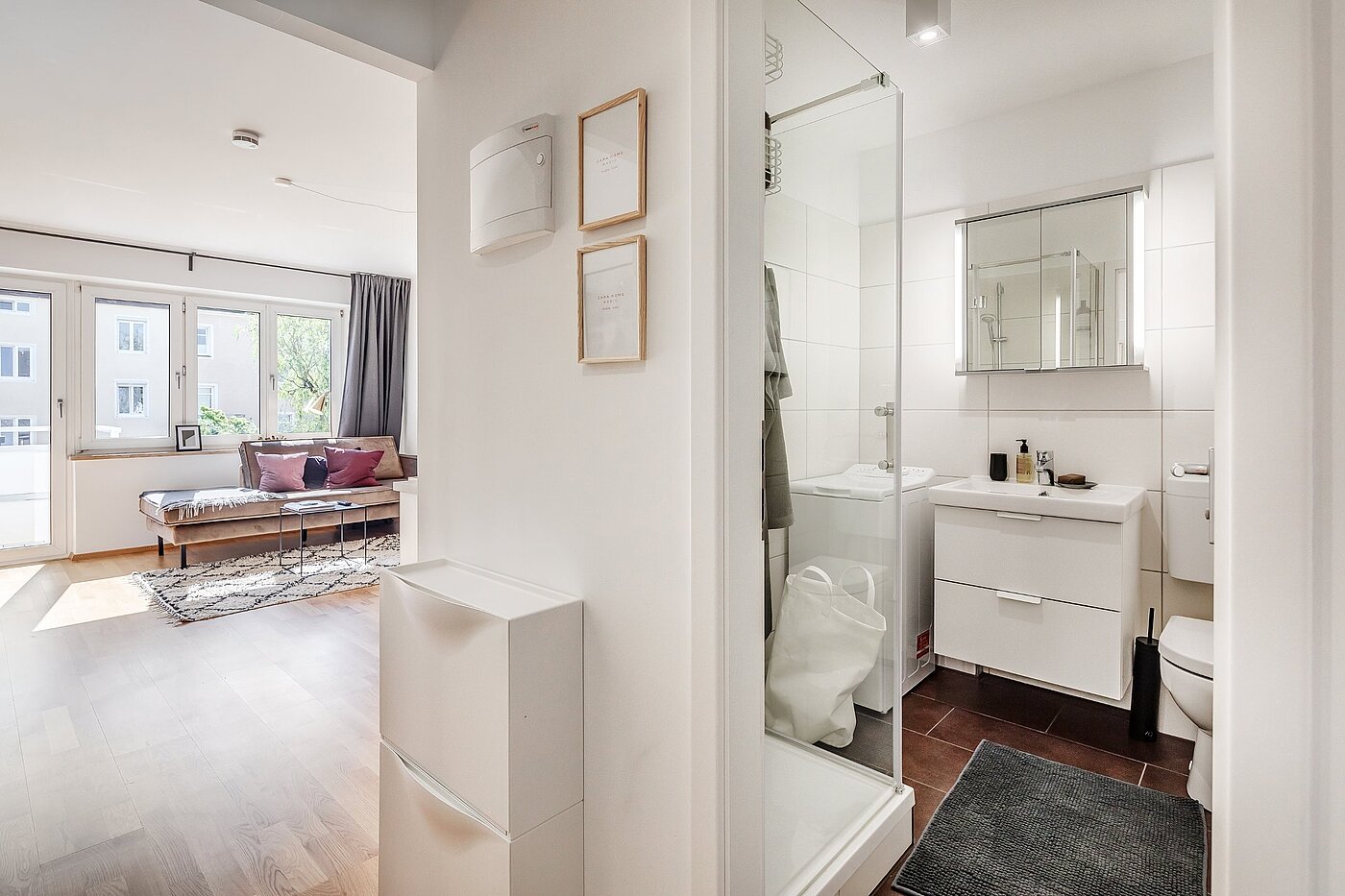 Apartamento de 1 habitación | München-Neuhausen | 2010ML6 | Zugang zum Badezimmer