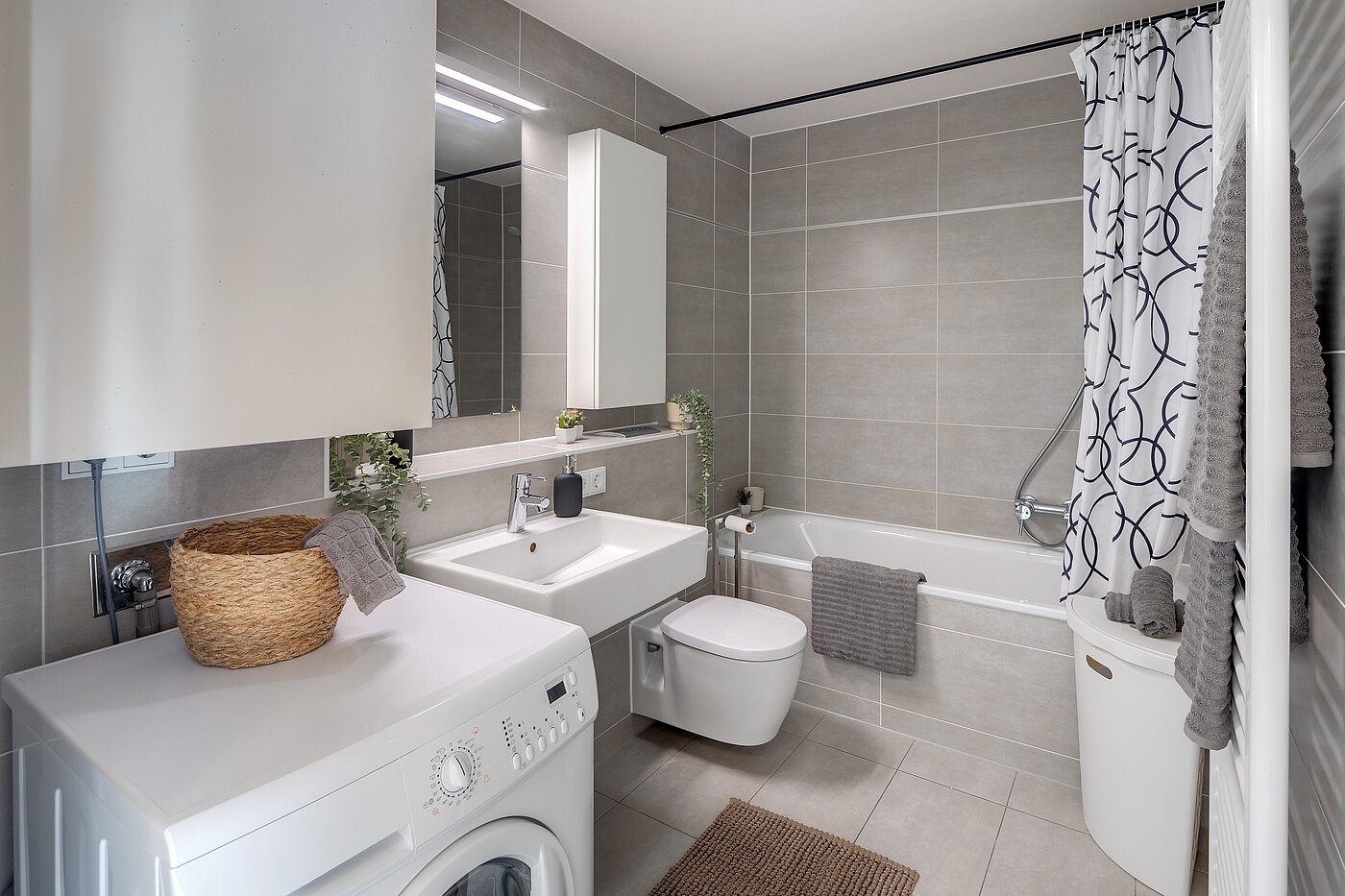 Apartamento de 2 habitaciones | München-Schwabing | 70278 | Geräumiges Badezimmer