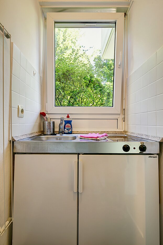 Apartment de 1 habitación | München-Schwabing | 70257 | Küche mit Fenster...