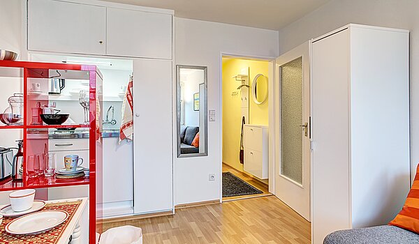 Apartment de 1 habitación | München-Ludwigsvorstadt | 70469 | Blick zur Diele...
