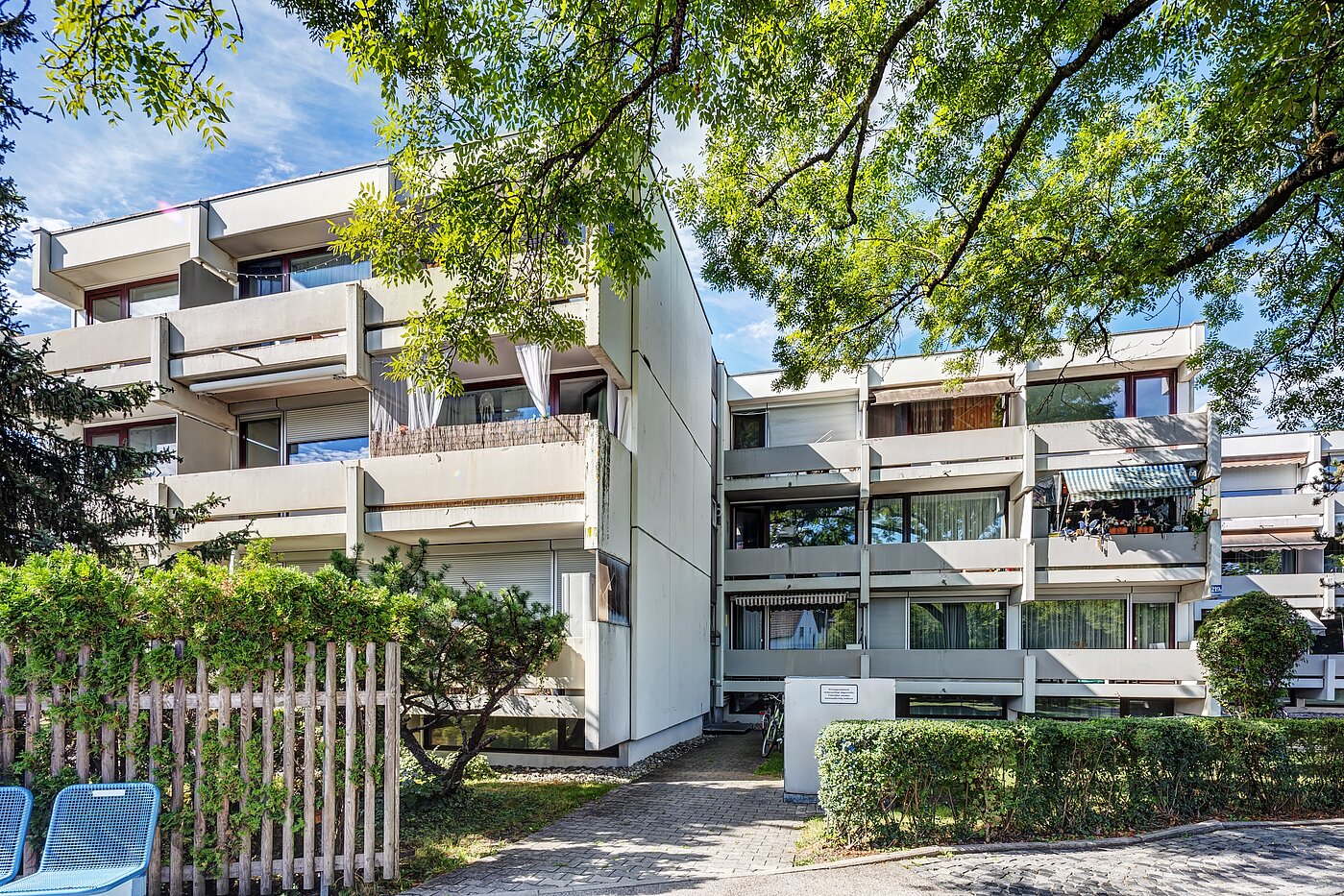 Apartment de 2 habitaciones | München-Feldmoching | 70466 | Ansicht von der Straße aus