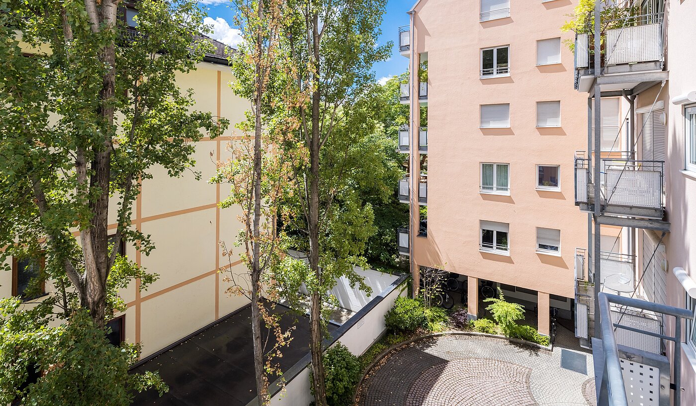 Apartamento de 1 habitación | München-Maxvorstadt | 2206ML5 | ...begrünten Innenhof