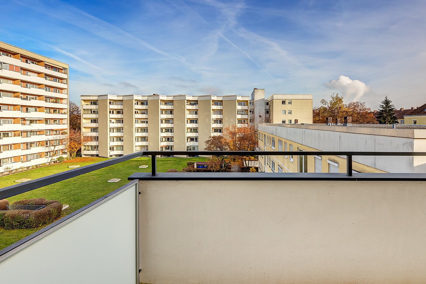 Apartamento de 2 habitaciones | München-Freimann | 70158 | Aussicht vom Balkon
