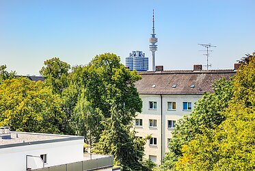 Milbertshofen: Apartamento de una habitación, céntrico pero tranquilo — disponible