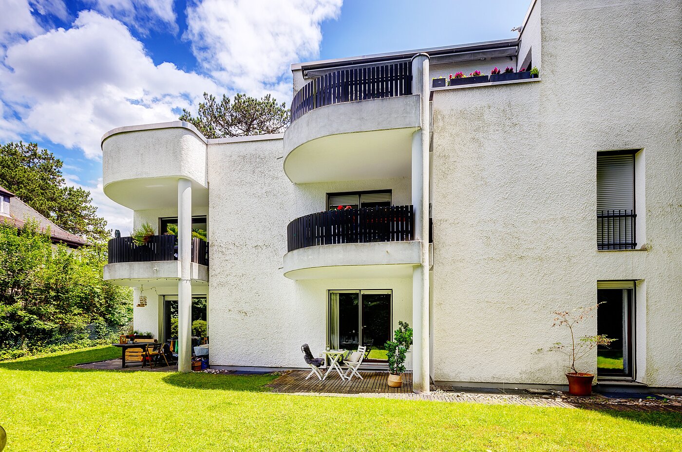 Piso en planta baja de 2.5 habitaciones | München-Harlaching | 70018 | Gartenansicht