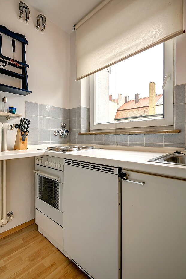 Apartamento de 1 habitación | München-Schwabing | 2106ML1 | Separate Küche mit ...